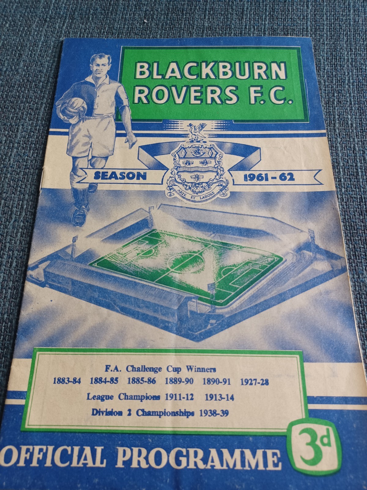 Blackburn Rovers V Ipswich Town 18/9/1961 for sale on Ebay