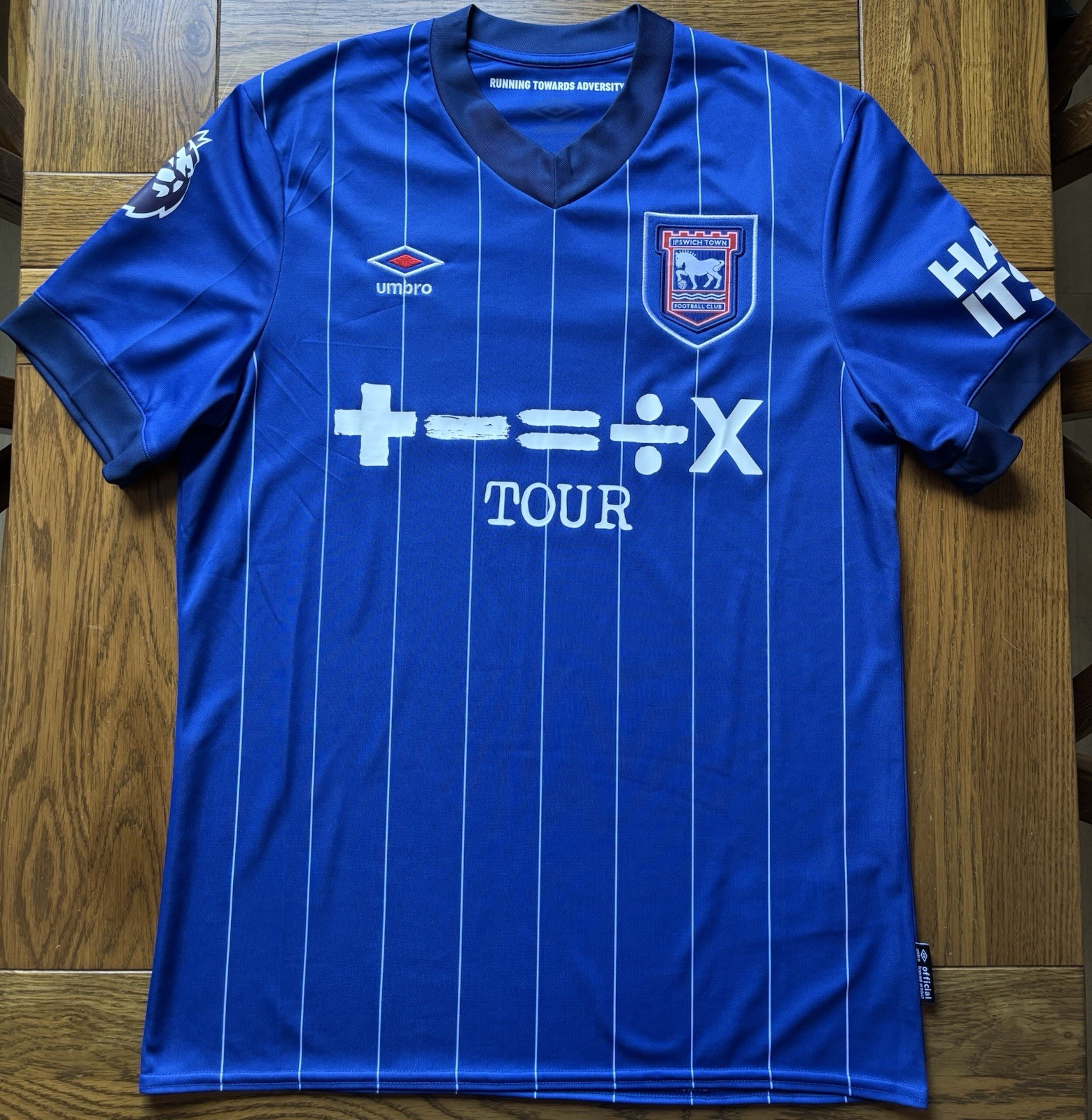 Men’s Official Ipswich Town FC x Ed Sheeran 2024/25 Home Shirt Size Large for sale on Ebay