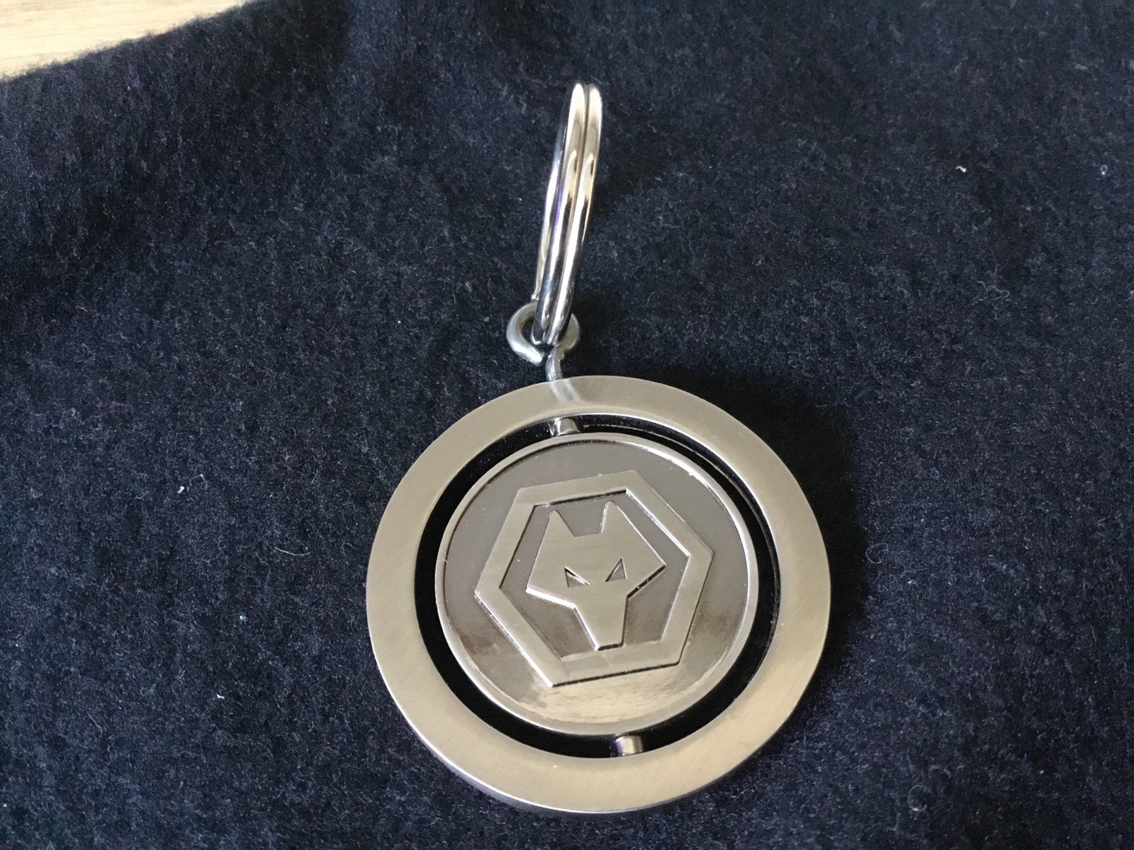 RARE WOLVES WOLVERHAMPTON WANDERERS F C   SPINNER KEYRING for sale on Ebay