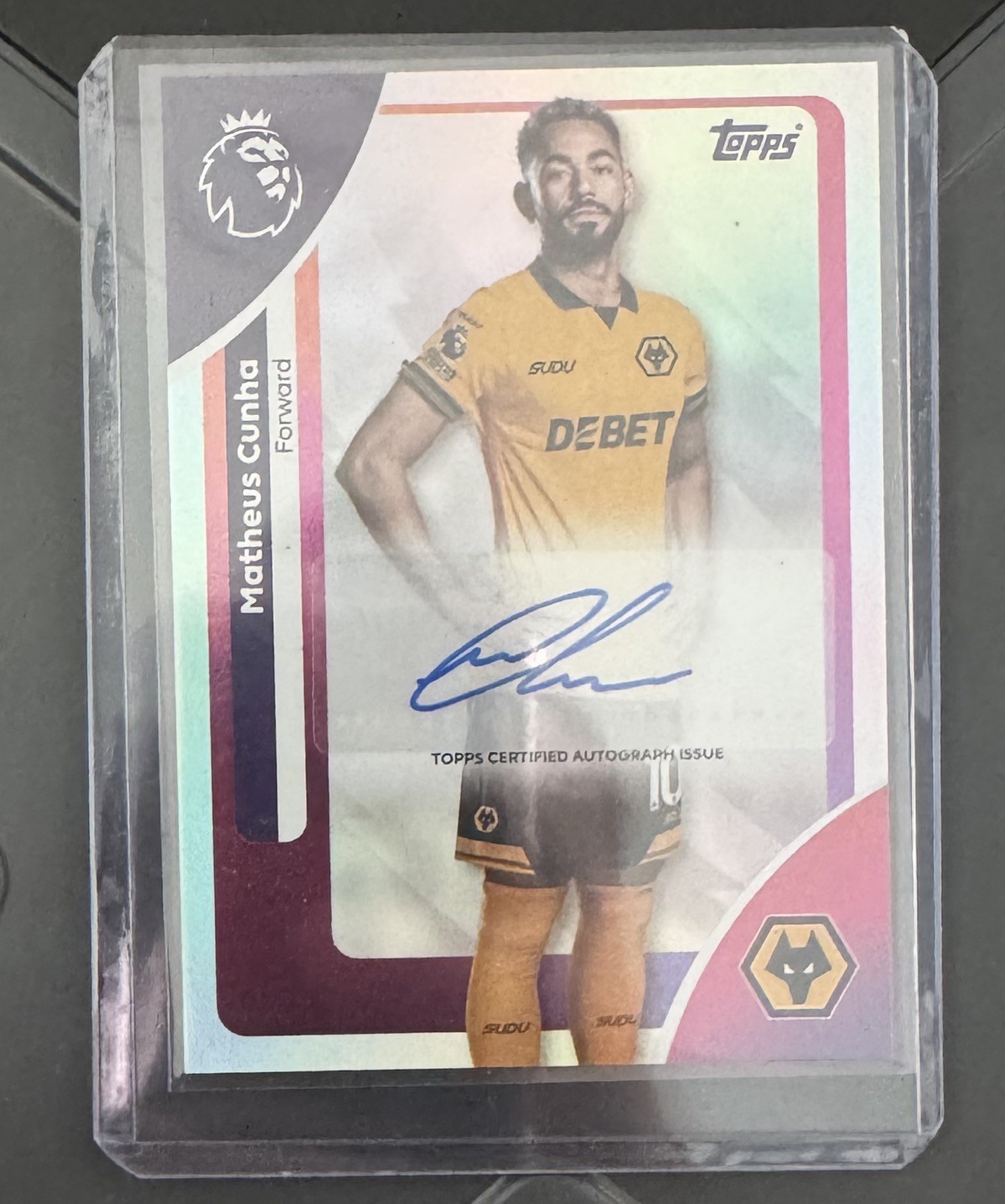 Topps Premier League 25/26 Matheus Cunha Wolves Wolverhampton Wanderers Auto  for sale on Ebay