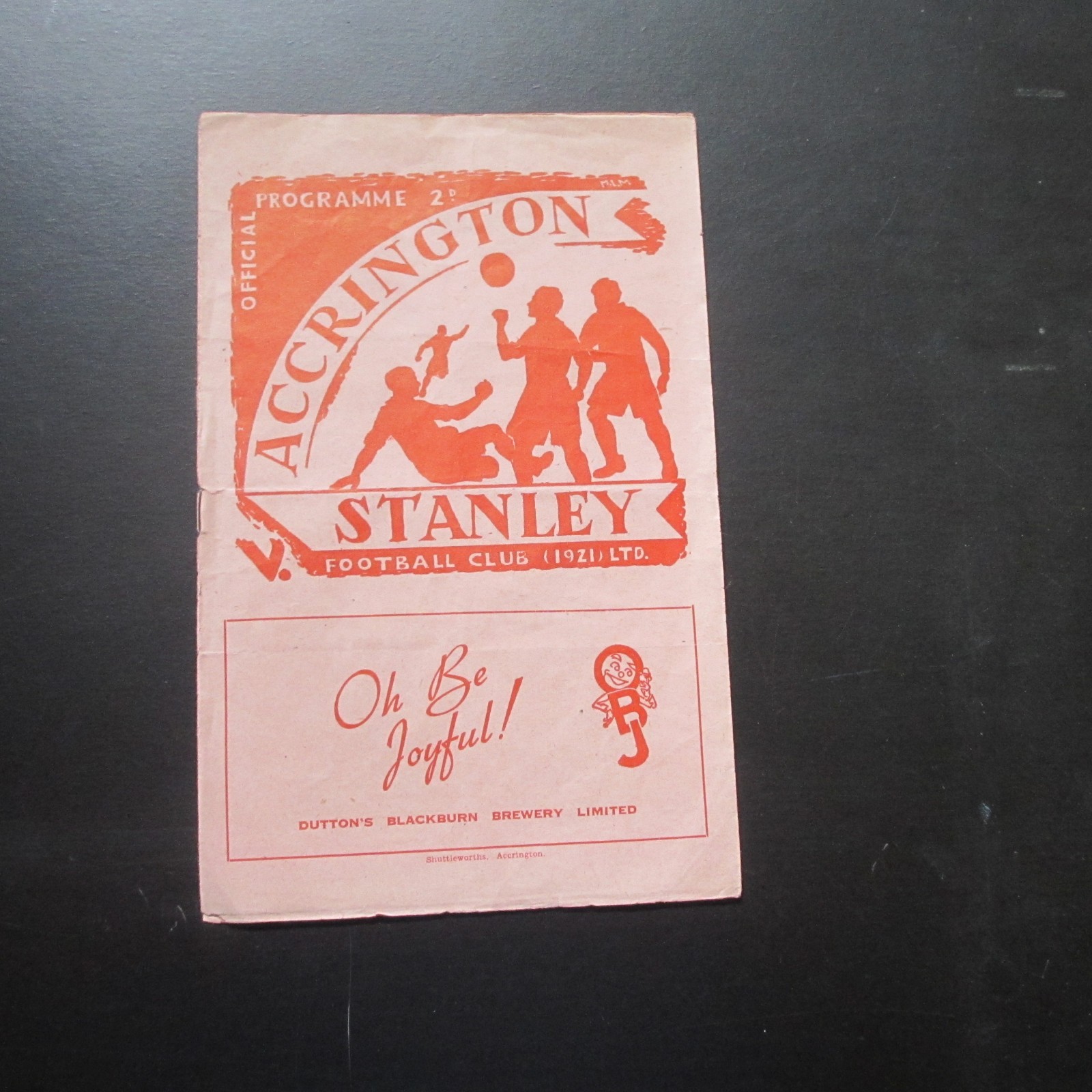Accrington Stanley v Wrexham Div 3 North 1952/3 for sale on Ebay