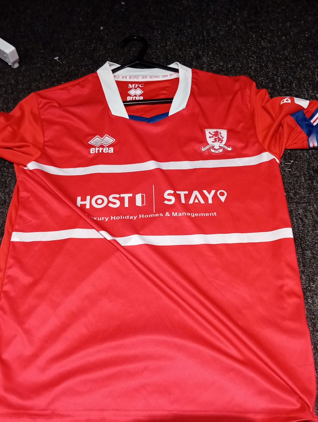 Men's XS 36 Chest. Errea Middlesbrough Home Football Shirt MCGree 8 for sale on Ebay