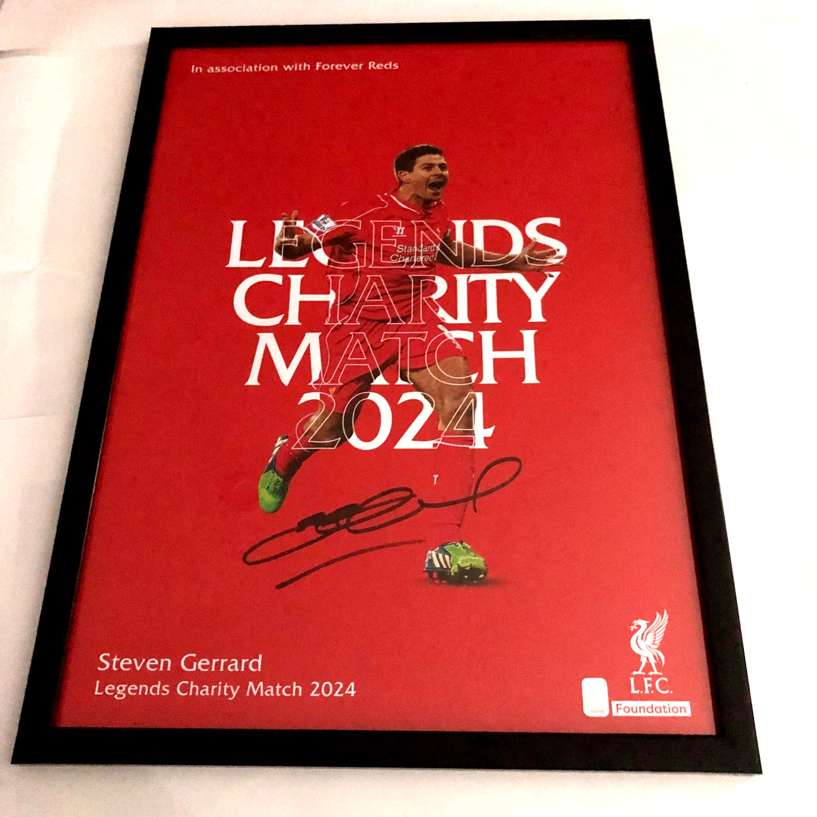 Steven Gerrard Legends Signed Poster for sale on Ebay