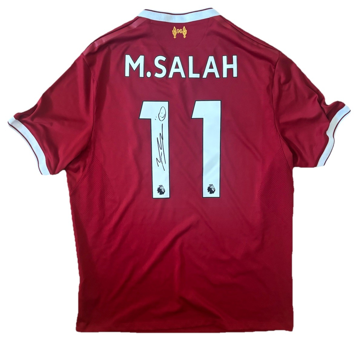 MOHAMED SALAH Signed OFFICIAL Liverpool 2017 HOME NB Football Shirt RARE*COA for sale on Ebay