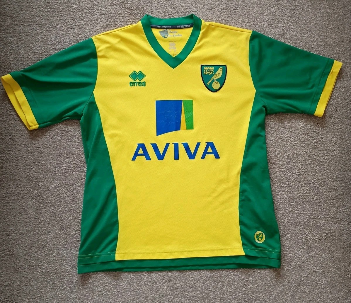 Norwich City 2013/14 Home Shirt Mens M for sale on Ebay