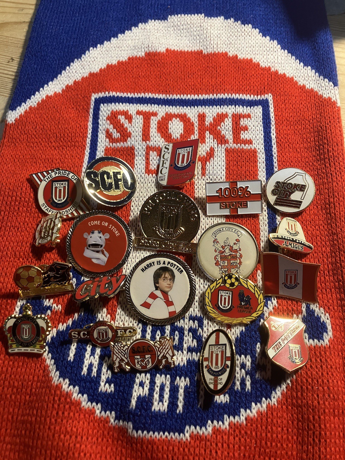 STOKE CITY Enamel Badges 20x for sale on Ebay