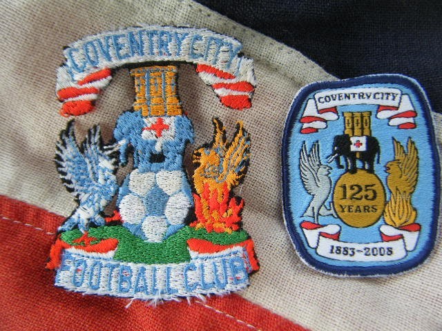 COVENTRY CITY F.C SEW ON BADGES / PATCHES - OFF OLD SHIRTS ? - SKY BLUES - PUSB for sale on Ebay