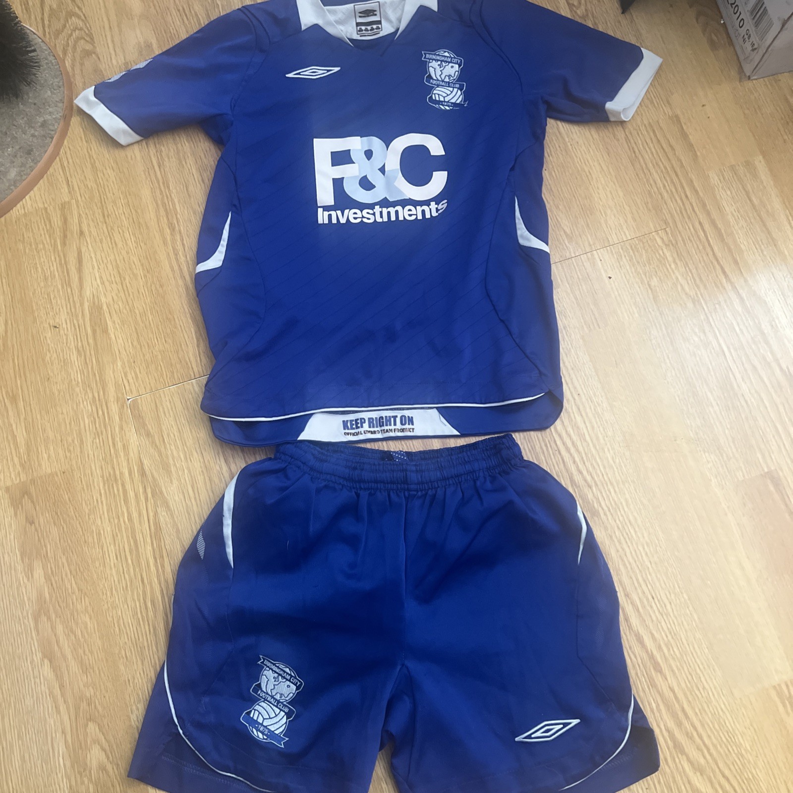 Birmingham City 2008/2009 Home Shirt and shorts sb Umbro  Football  for sale on Ebay