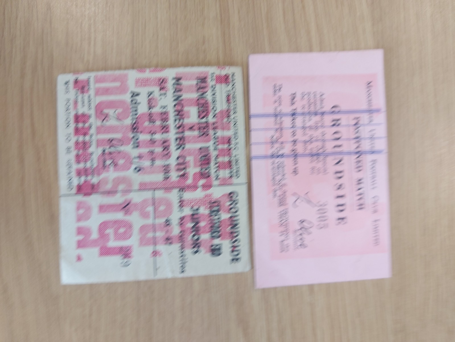 TICKETS MANCHESTER UNITED V CITY 1968 POSTPONED for sale on Ebay