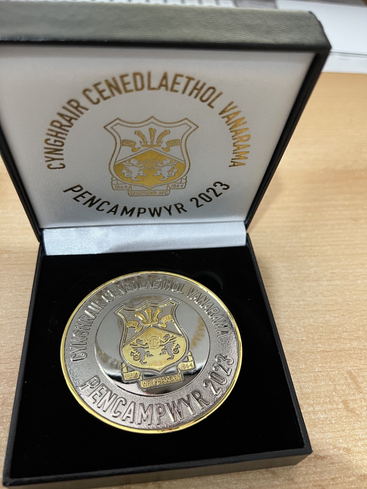Wrexham AFC Pencampwyr 2023 Medal for sale on Ebay