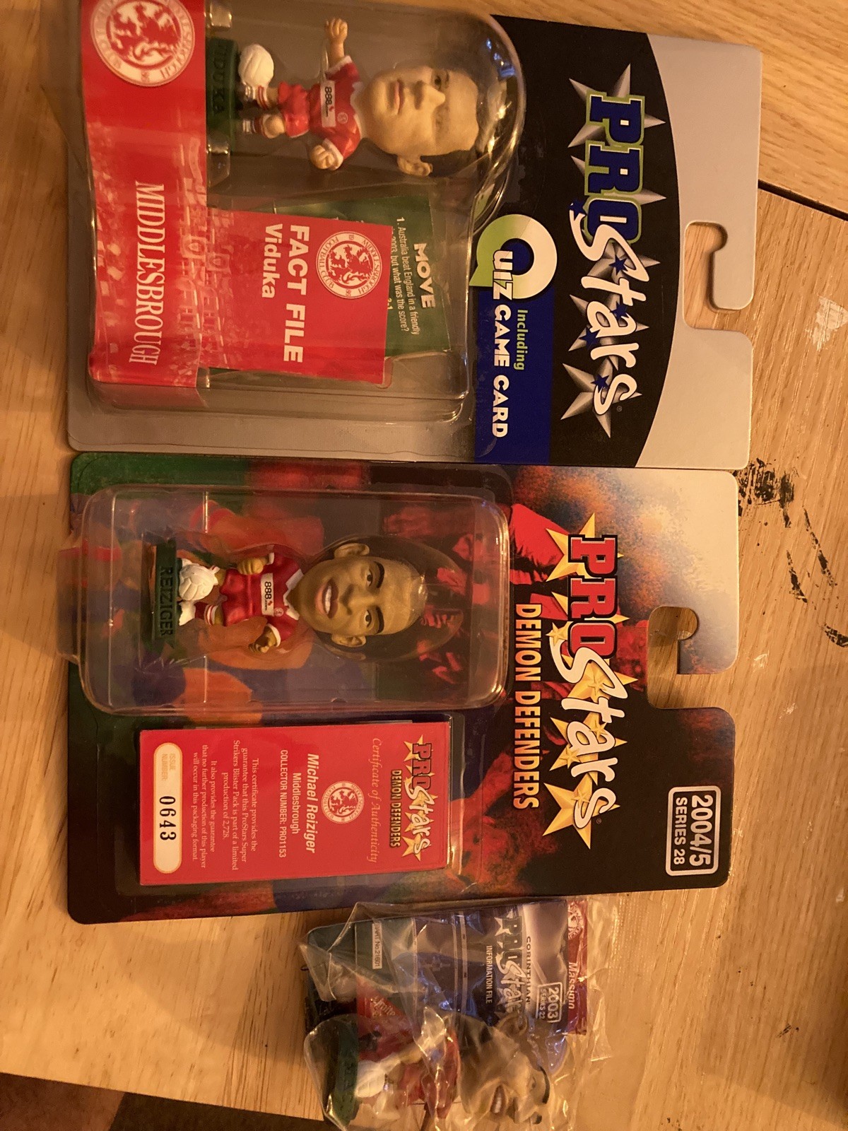 Trio of Corinthian Prostars - Middlesbrough - Reiziger/Viduka/Maccarone for sale on Ebay