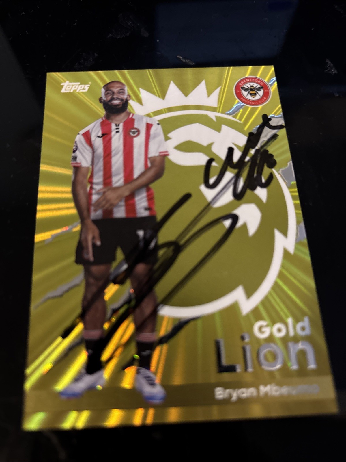MATCH ATTAX 2026 BRYAN MBEUMO BRENTFORD SIGNED for sale on Ebay