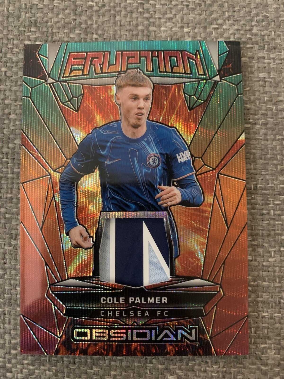 Cole Palmer Panini Obsidian Eruption Letter Patch /25 Chelsea FC for sale on Ebay