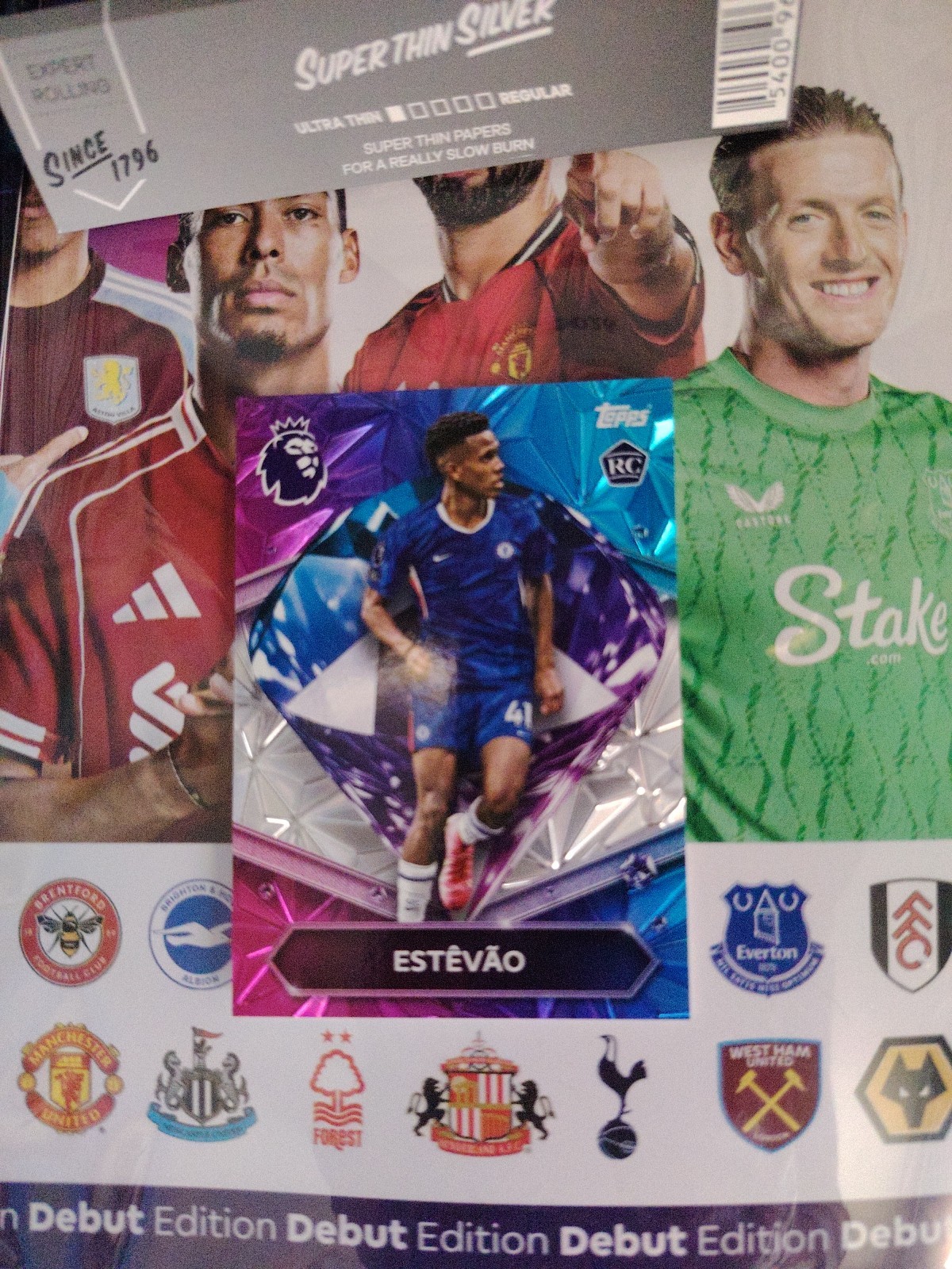 Topps Premier League 2026 Estevao Diamond Rookie Card. Rare. Chelsea  for sale on Ebay