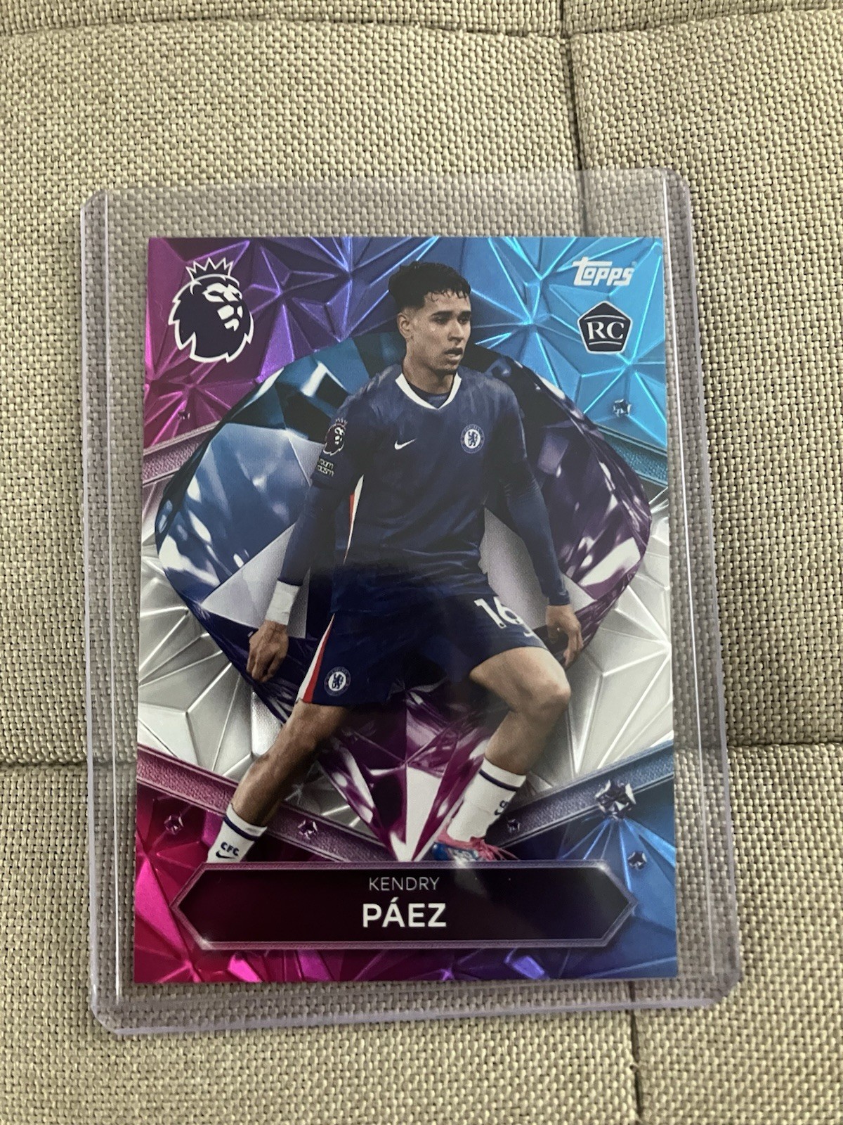 Diamond Kendry Paez RC Topps Premier League 2025/2026 Chelsea Rookie DR3 for sale on Ebay