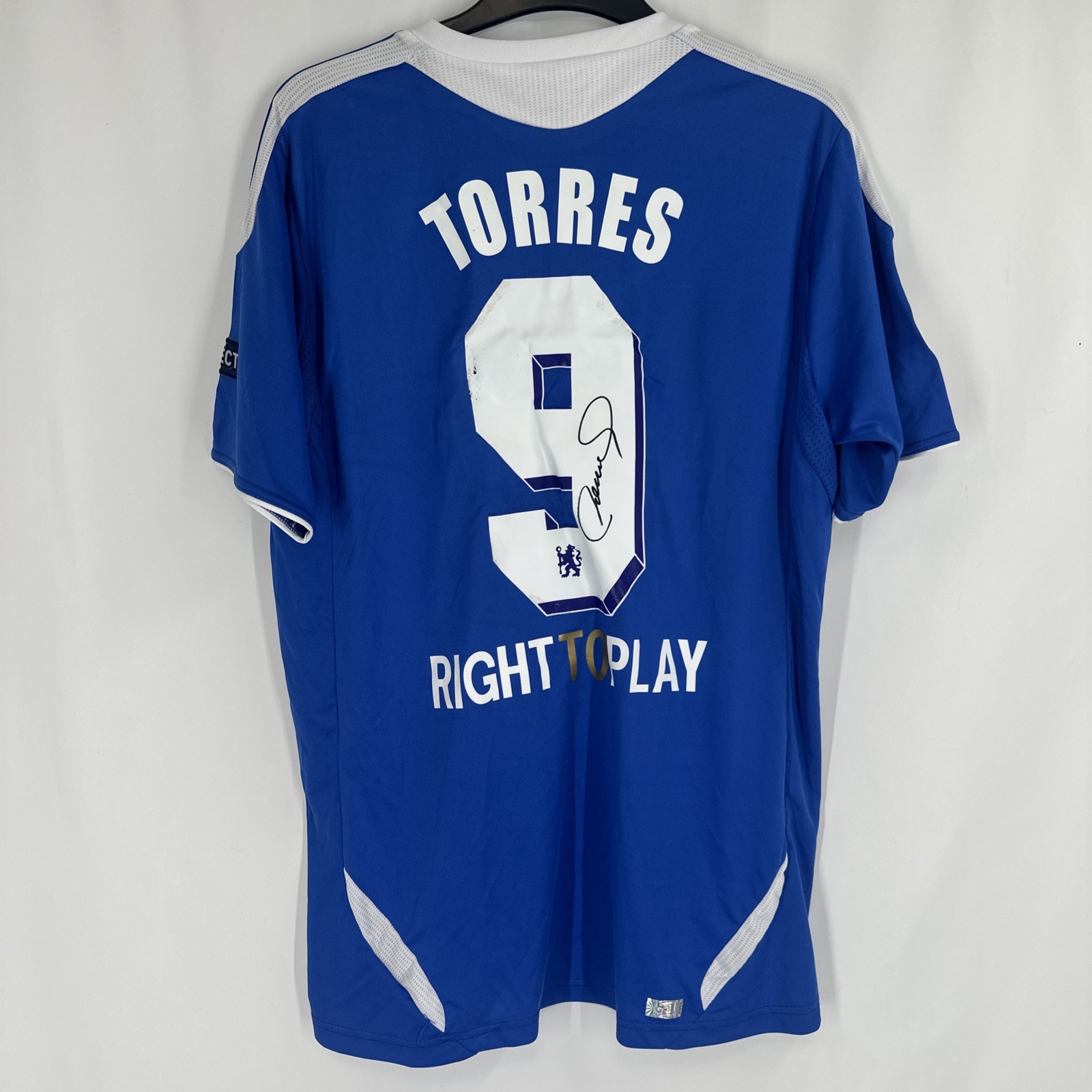 Fernando Torres Signed Chelsea Shirt With COA Warehouse Seconds for sale on Ebay