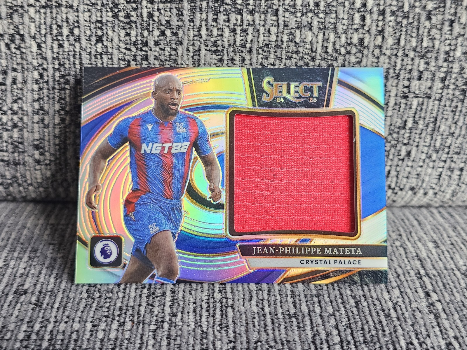 Jean Philippe Mateta Panini Select Crystal Palace Card 24/25 Patch Memorabilia for sale on Ebay