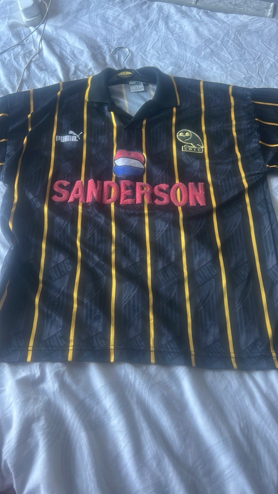 Sheffield Wednesday Away Shirt 1993/95 - Puma King - Sanderson Sponsor for sale on Ebay