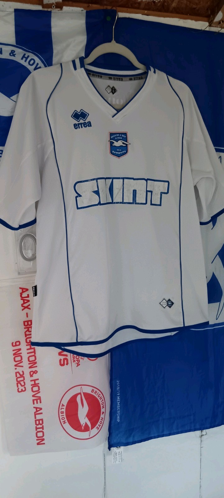 Brighton and Hove Albion 2006/07 Away Shirt made By Errea Size L Skint for sale on Ebay