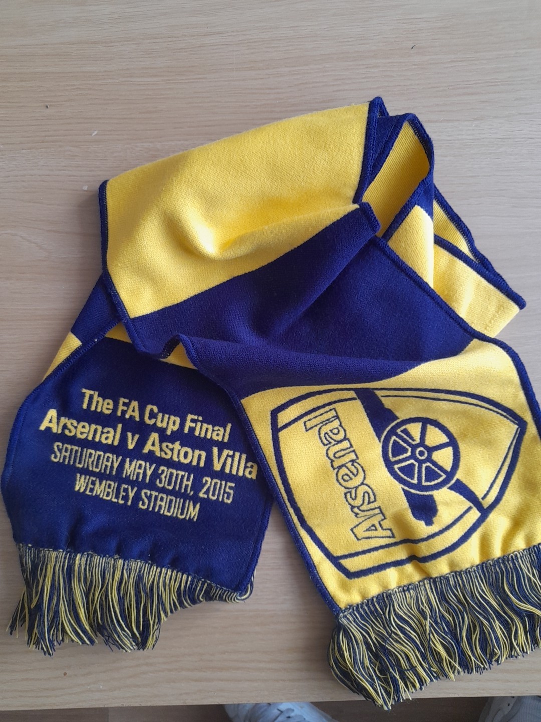 Arsenal FC FA Cup Final Scarf 2015  Wembly Stadium Plus Ticket And Flag for sale on Ebay