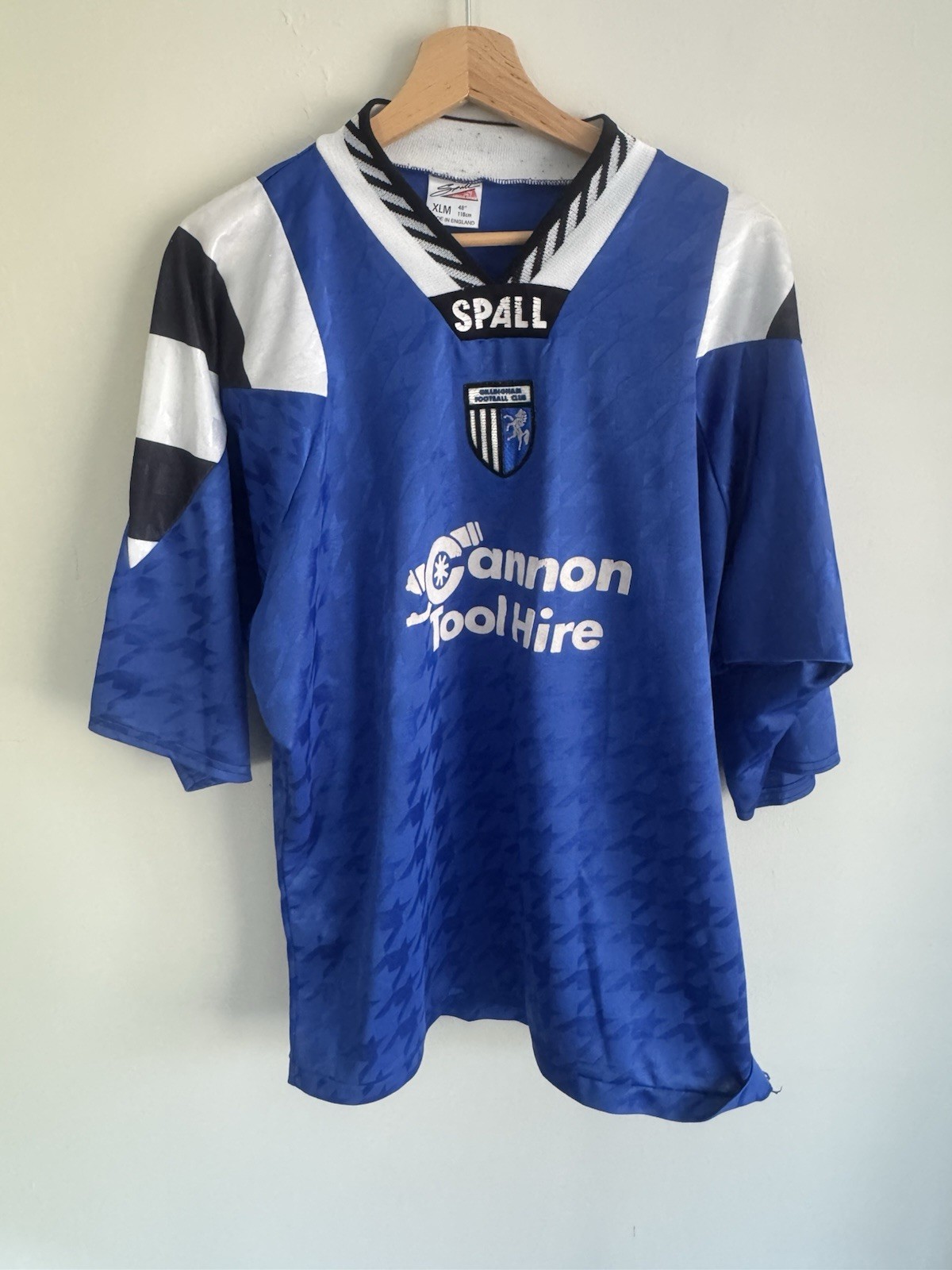 Gillingham 1993/1994 Rare Change Of Sponsor Shirt - Cannon Tool Hire - Third for sale on Ebay