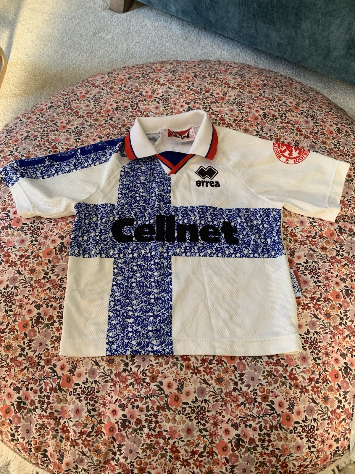 Middlesbrough Football BORO shirt cellnet for sale on Ebay