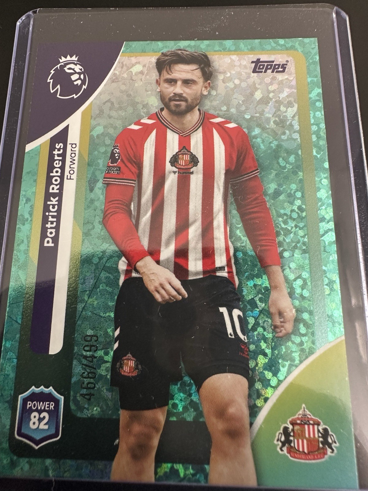 Topps 2026 Aqua Sparkle Sunderland Patrick Robert’s Numbered 466/499 for sale on Ebay