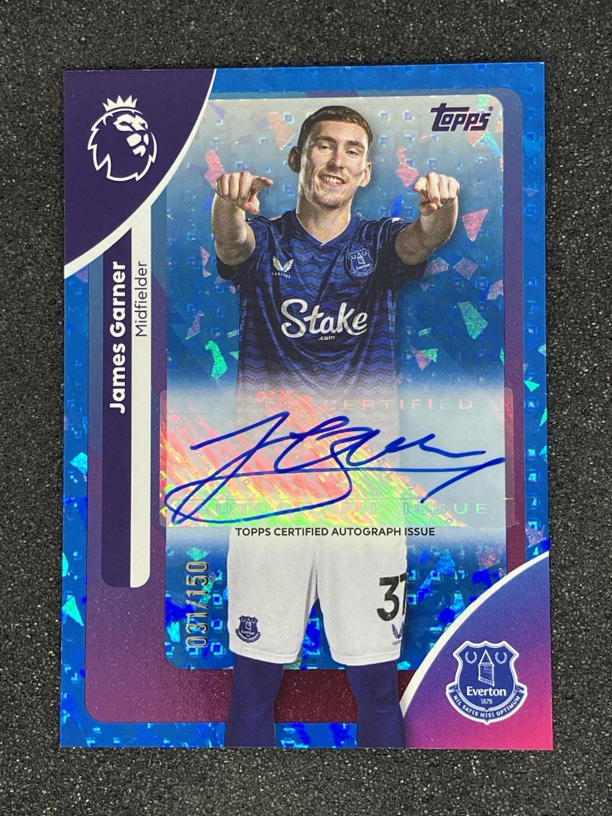2025-26 Topps Premier League James Garner /150 Autograph Everton for sale on Ebay