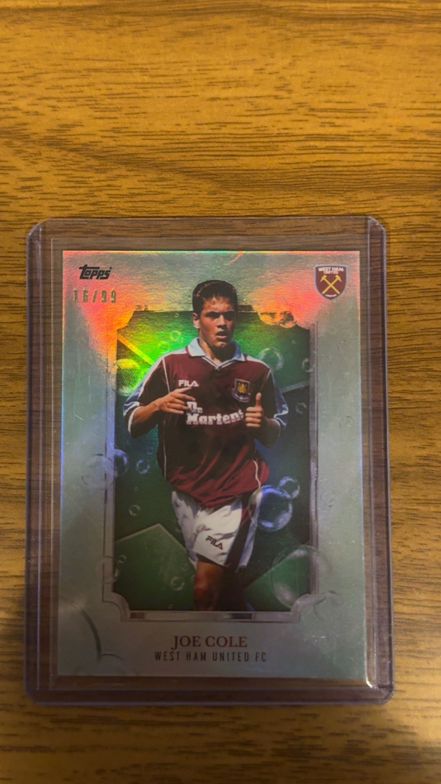 Topps West Ham 2024 Team Set Joe Cole West Ham United Parallel 16/99 for sale on Ebay