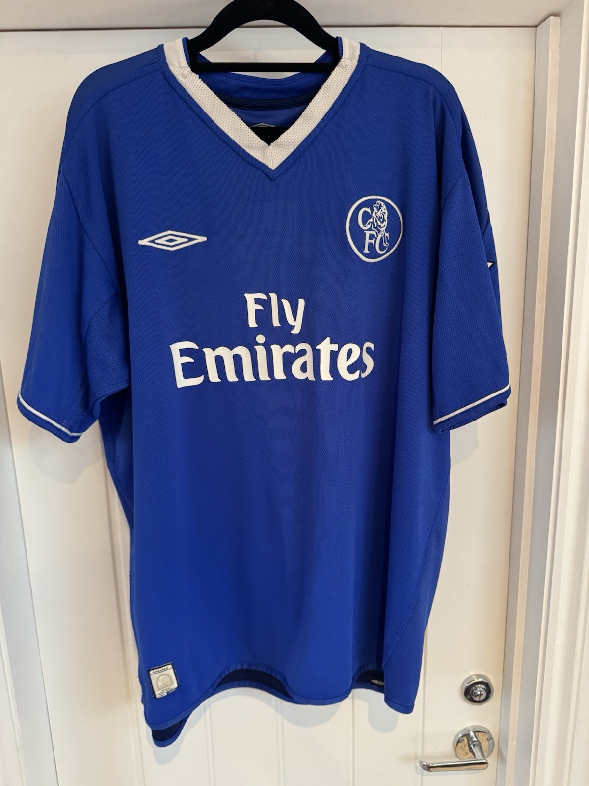 Chelsea Home Shirt 2004/05 PL Winners Sleeve Patch Hernan Crespo No.21 Size XL for sale on Ebay