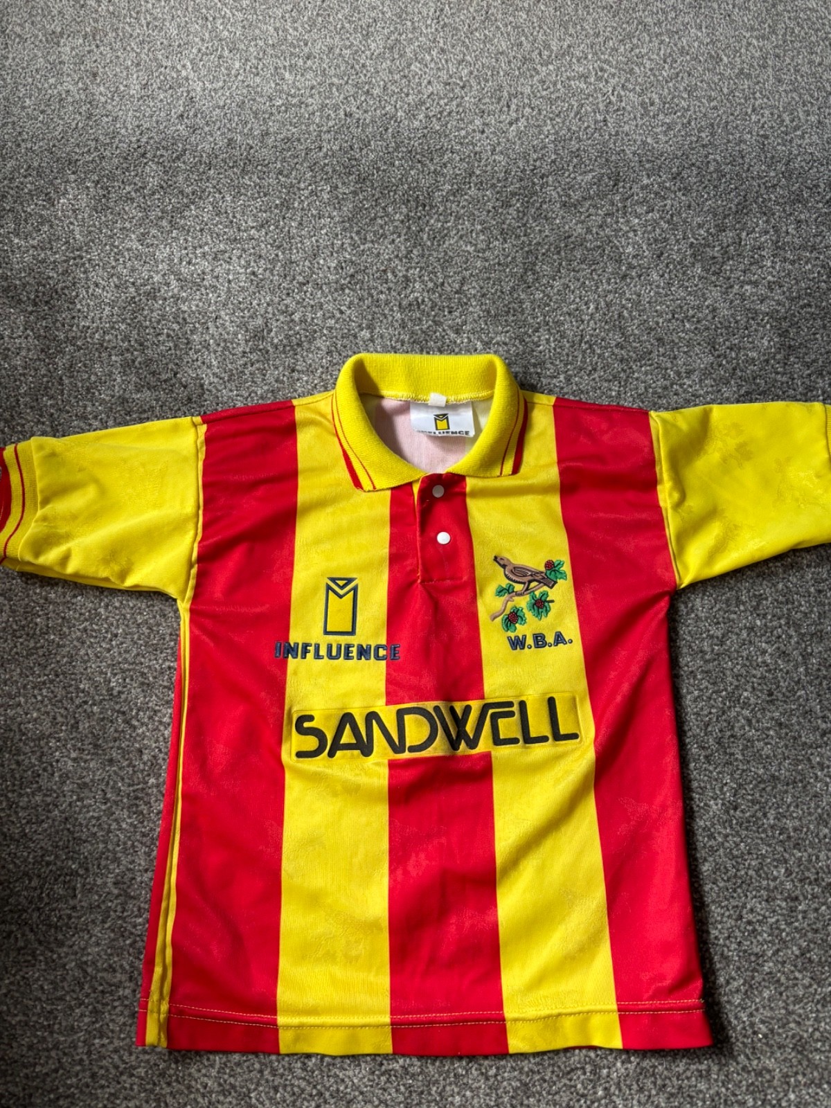 Retro West Bromwich Albion Junior’s Football Shirt for sale on Ebay