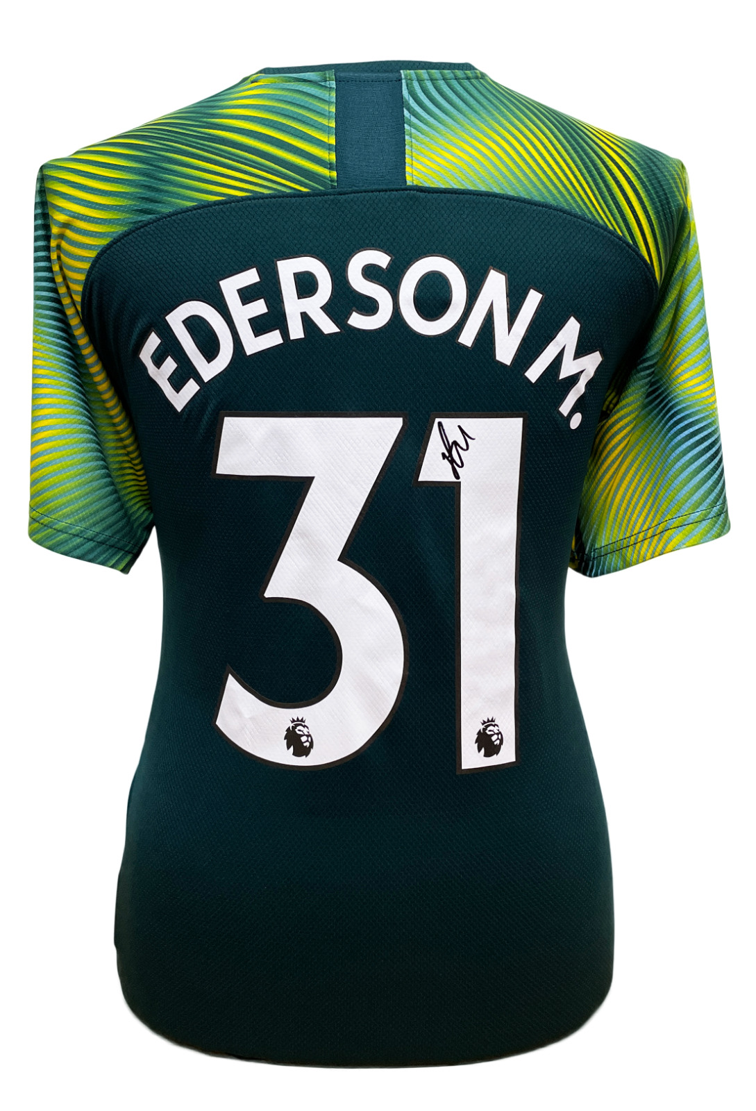 EDERSON SIGNED MANCHESTER CITY PLAYER ISSUE 2019/20 FOOTBALL SHIRT PROOF + COA  for sale on Ebay