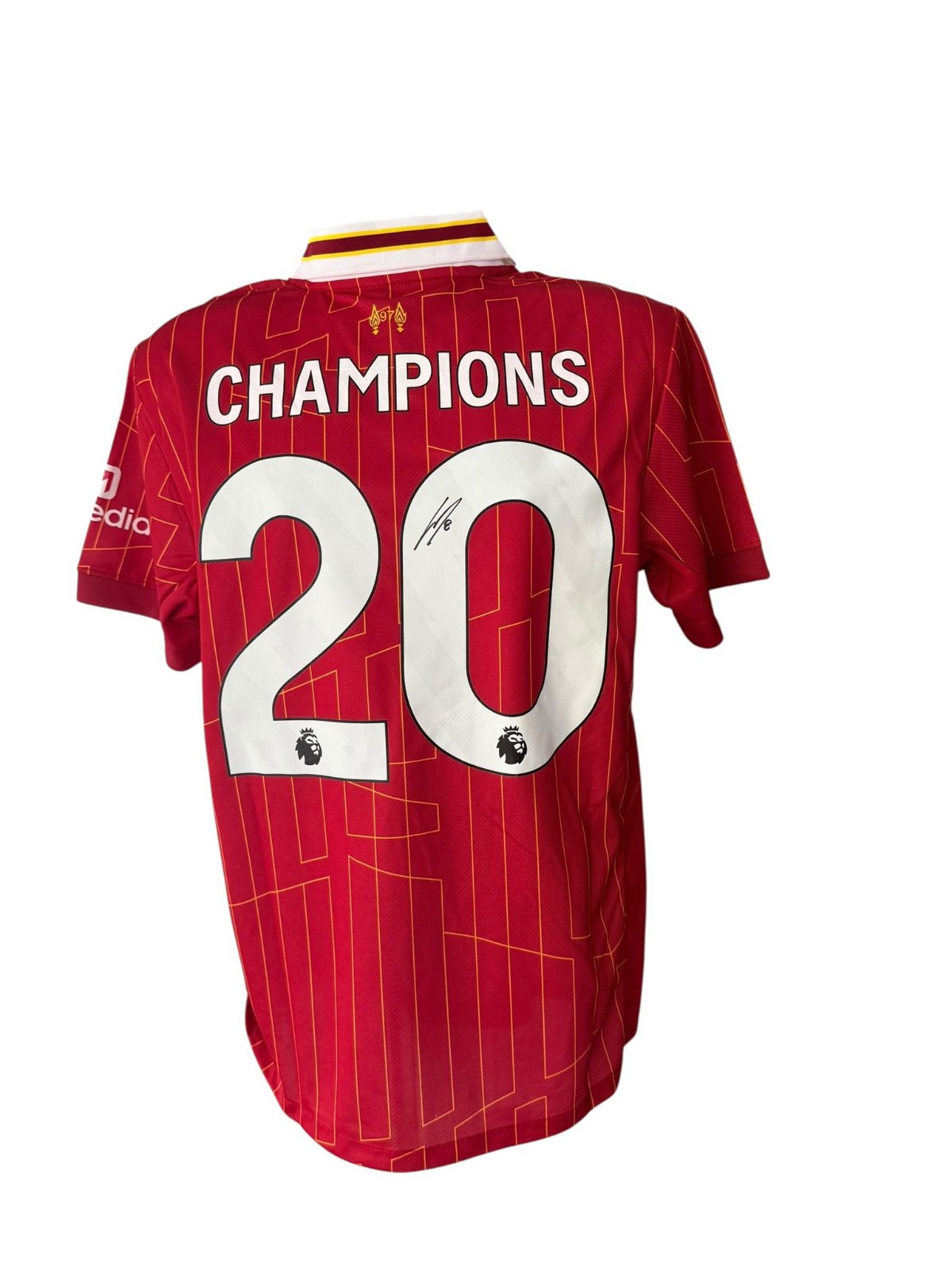 Dominik Szoboszlai hand signed champiosn Shirt - Liverpool - COA for sale on Ebay
