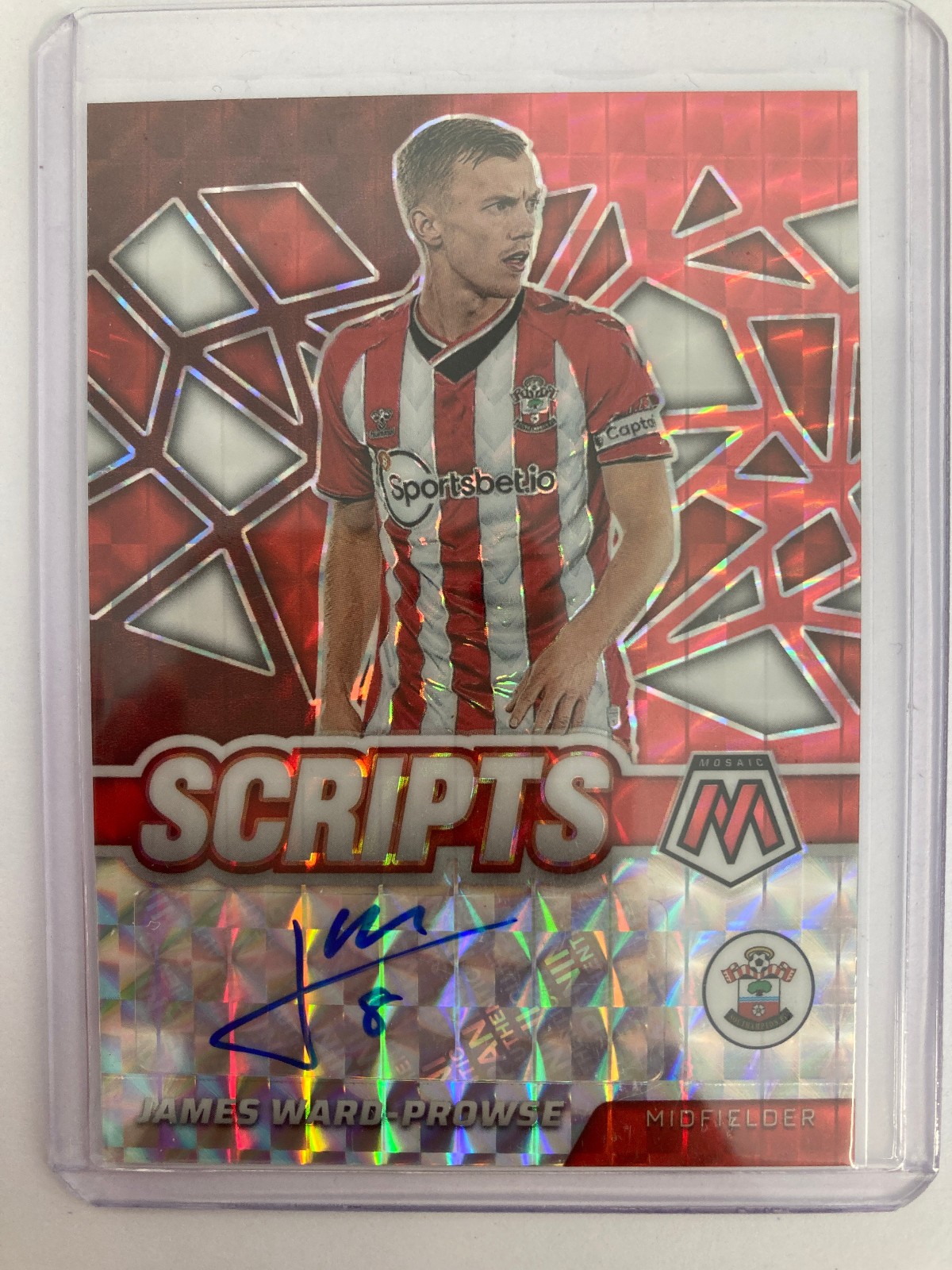 PANINI MOSAIC PL 2021-22 JAMES WARD-PROWSE SOUTHAMPTON AUTOGRAPH #SM-JWP. for sale on Ebay
