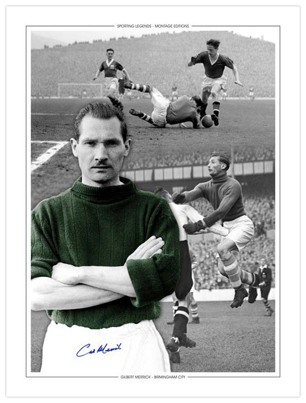 *LOW START BID* SIGNED 16x12 Montage-Edition : BIRMINGHAM CITY - GIL MERRICK for sale on Ebay