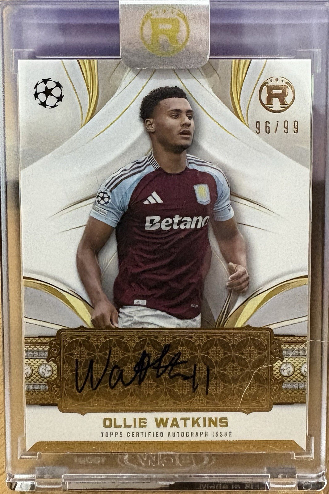 Topps - Reverence - Auto - Aston Villa - Ollie Watkins /99 for sale on Ebay