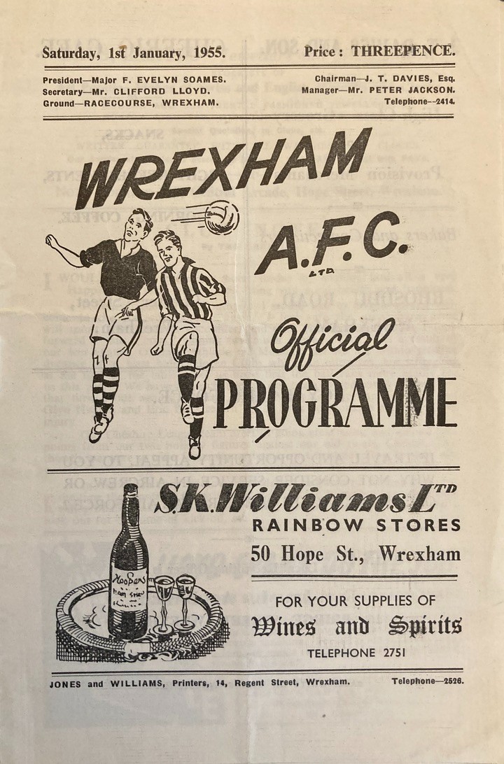 Wrexham v Southport Div 3 (N) 1954/55 for sale on Ebay