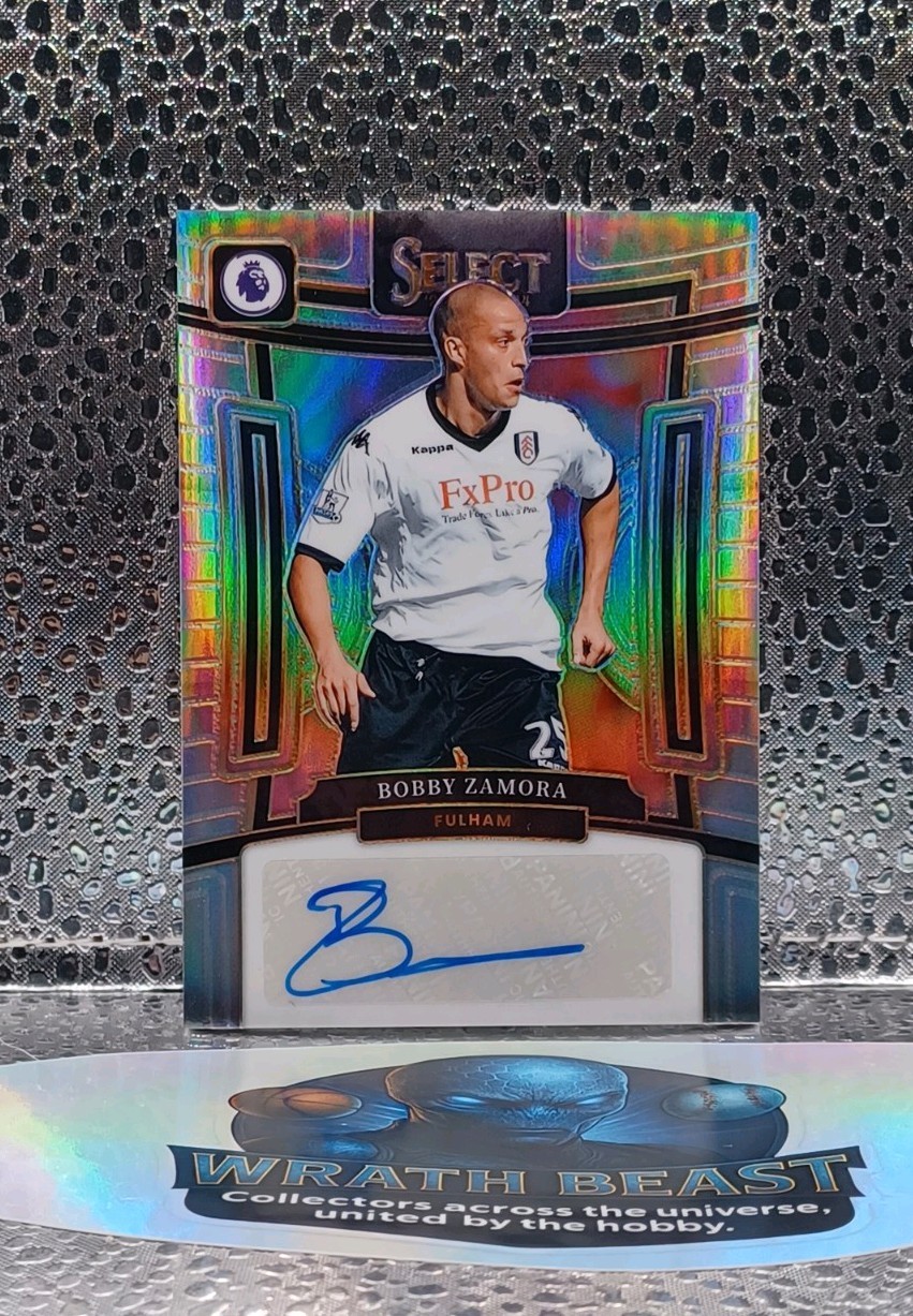Bobby Zamora Auto Refractor Panini Select - 2023/24 - Fulham - Premier League for sale on Ebay