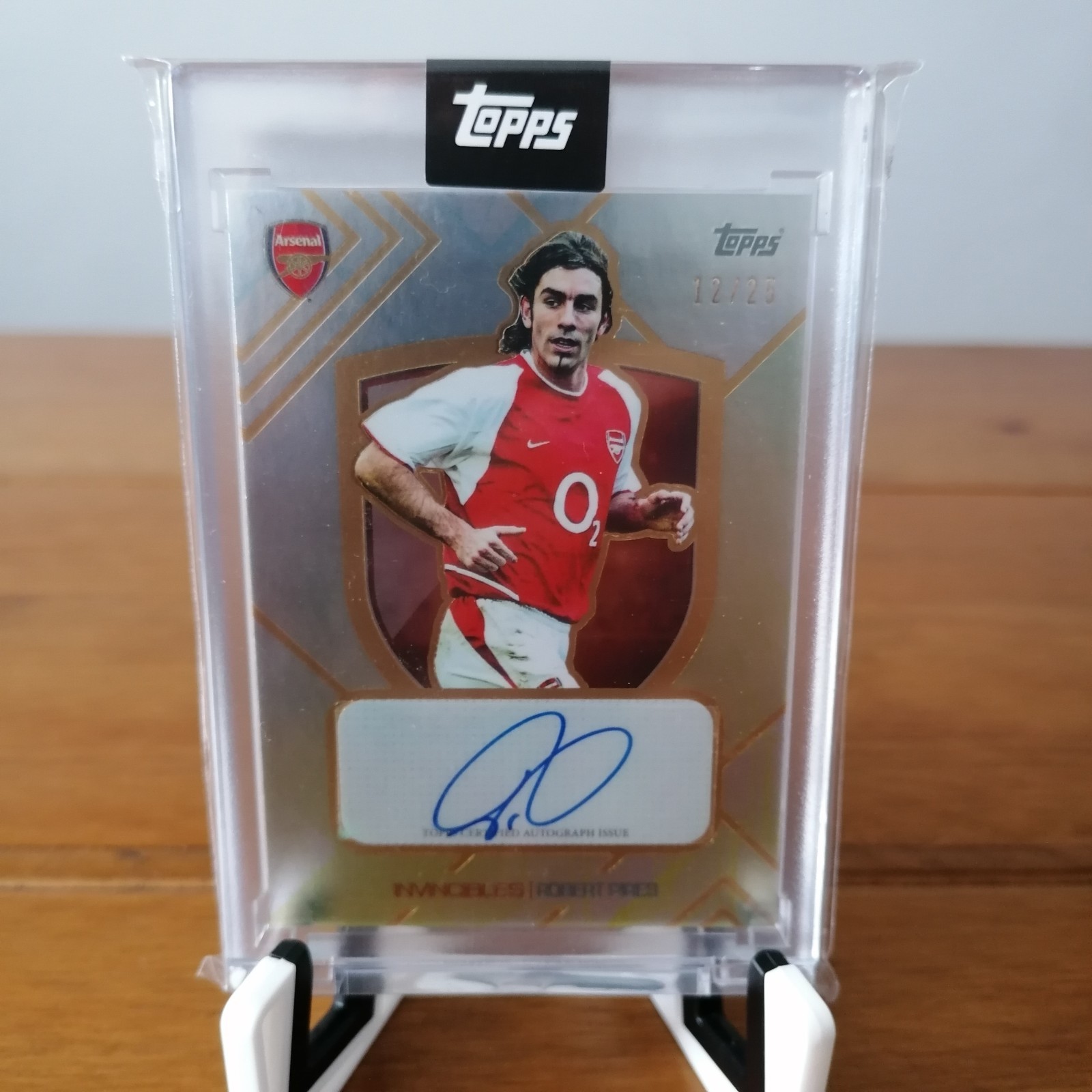 Topps Arsenal Invincibles 2003/04 Robert Pires Autograph Card No. 12/25 for sale on Ebay