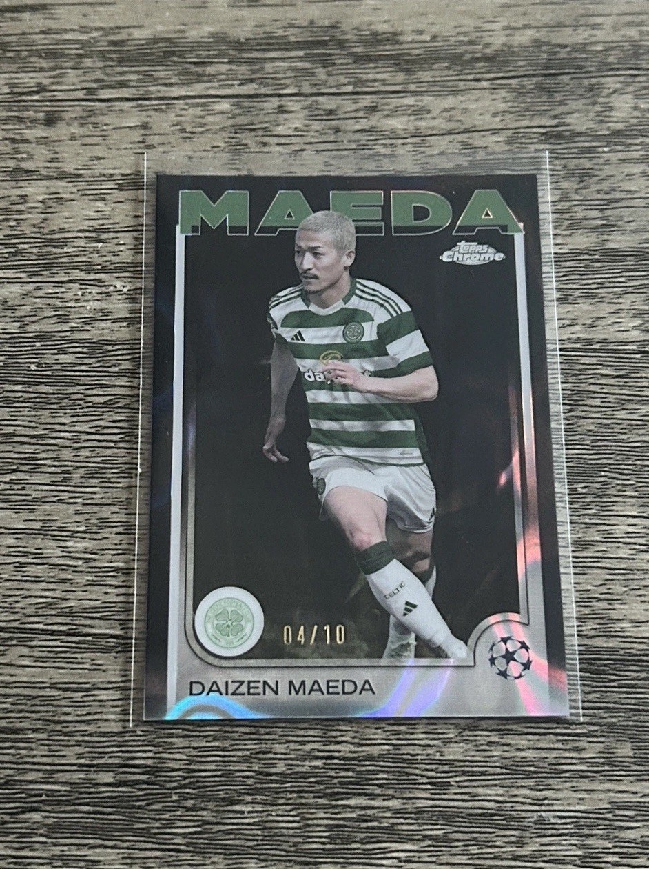 24/25 Topps Chrome UEFA Daizen Maeda /10 Black Lava Celtic Japan for sale on Ebay