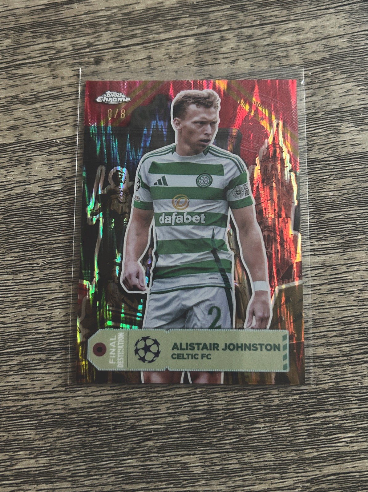 24/25 Topps Chrome UCC Alistair Johnston /8 Final Destination Hongbao Celtic  for sale on Ebay