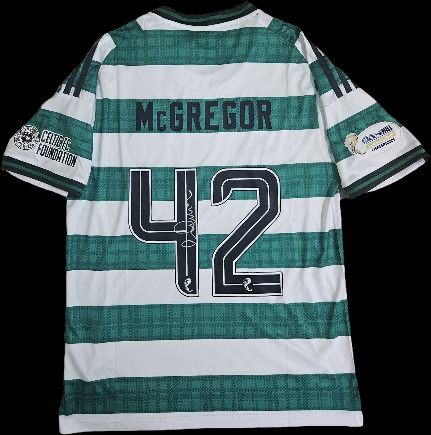Callum McGregor Hand Signed Celtic 2025/26 Home Shirt Autograph COA & PROOF for sale on Ebay