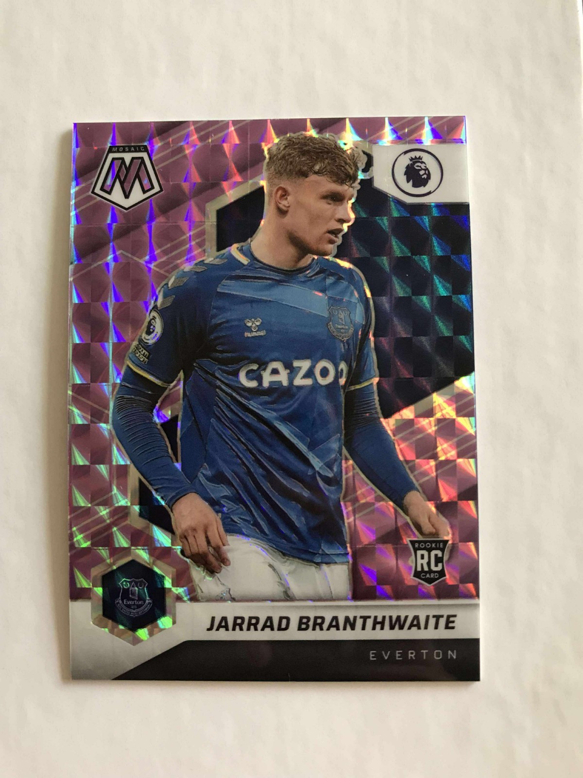 2021-22 Panini Mosaic Jarrad Branthwaite Purple /49 Rookie RC Everton #165 Prizm for sale on Ebay