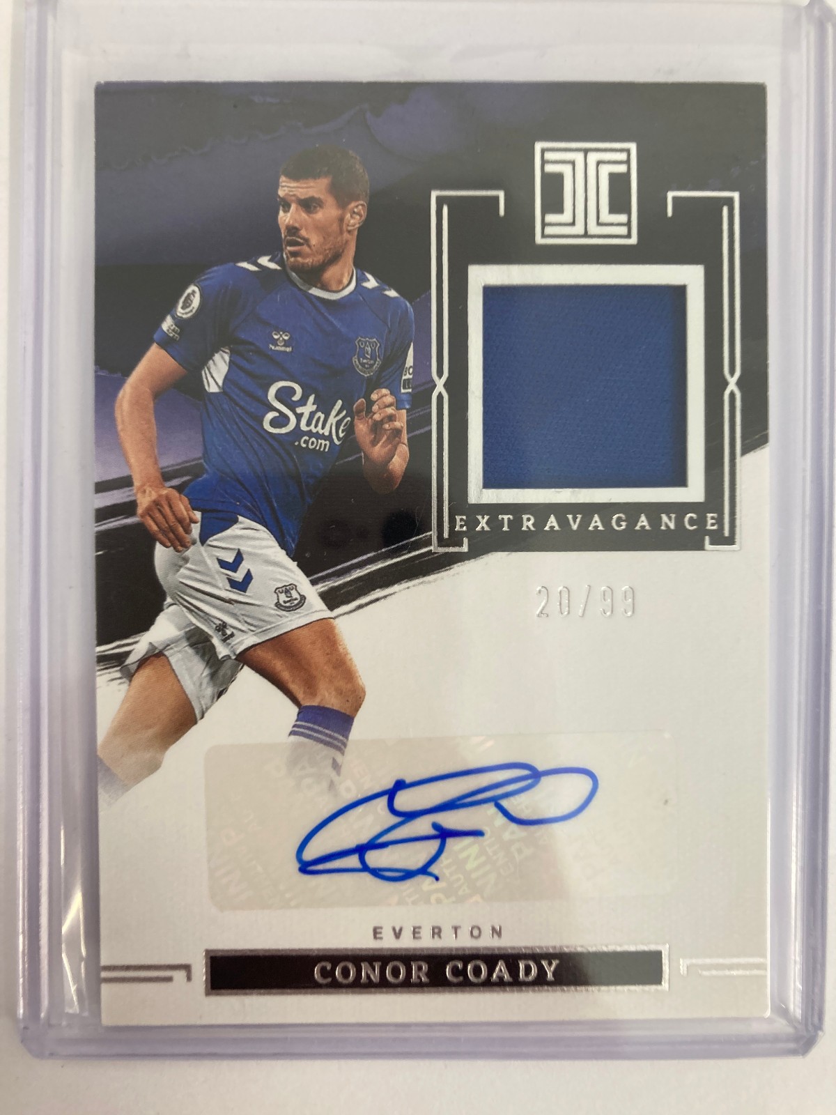 PANINI IMPECCABLE PL 2022-23 CONOR COADY EVERTON AUTO PATCH RELIC 20/99. for sale on Ebay