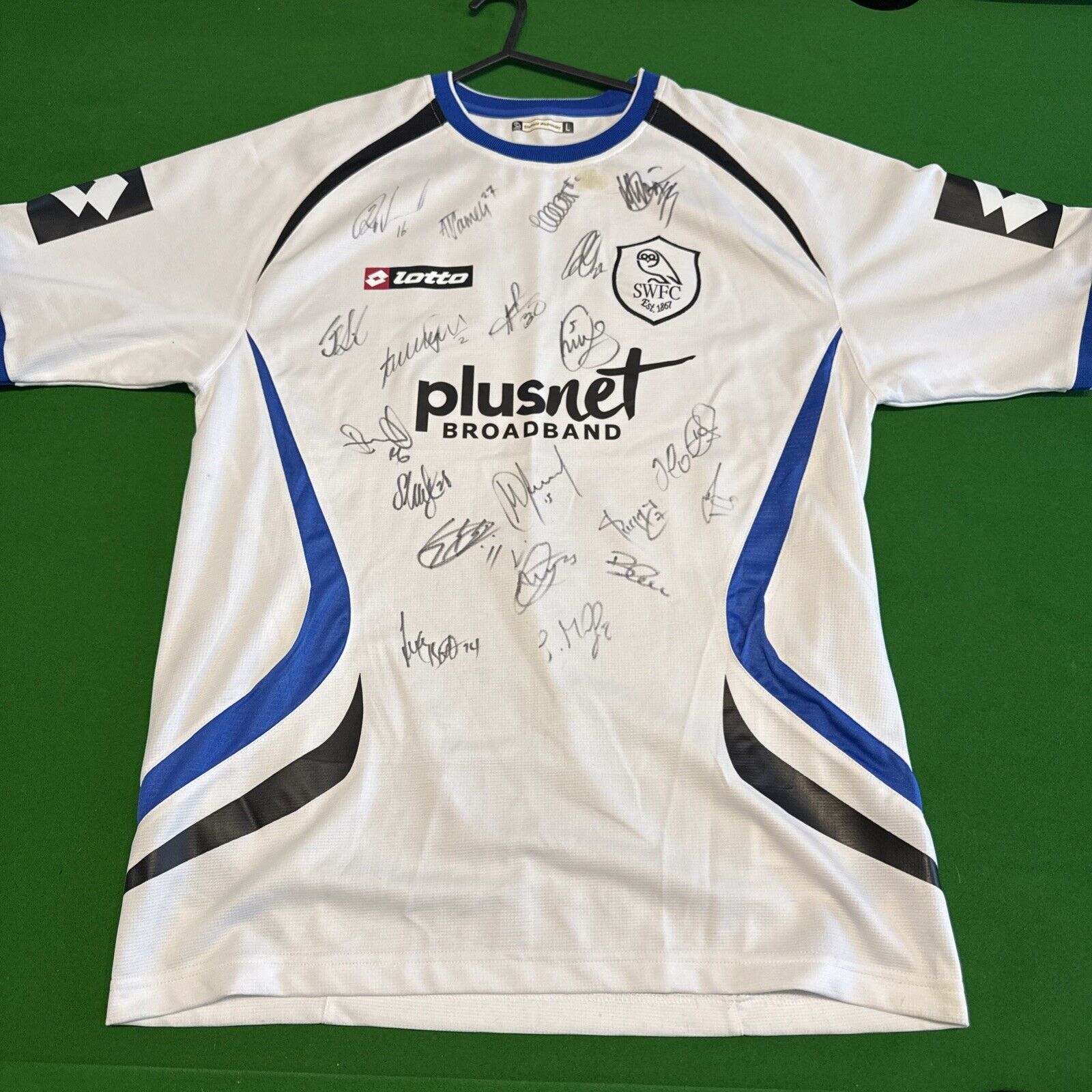 Sheffield Wednesday Football Shirt 2008-09 Away Signed By All Team for sale on Ebay