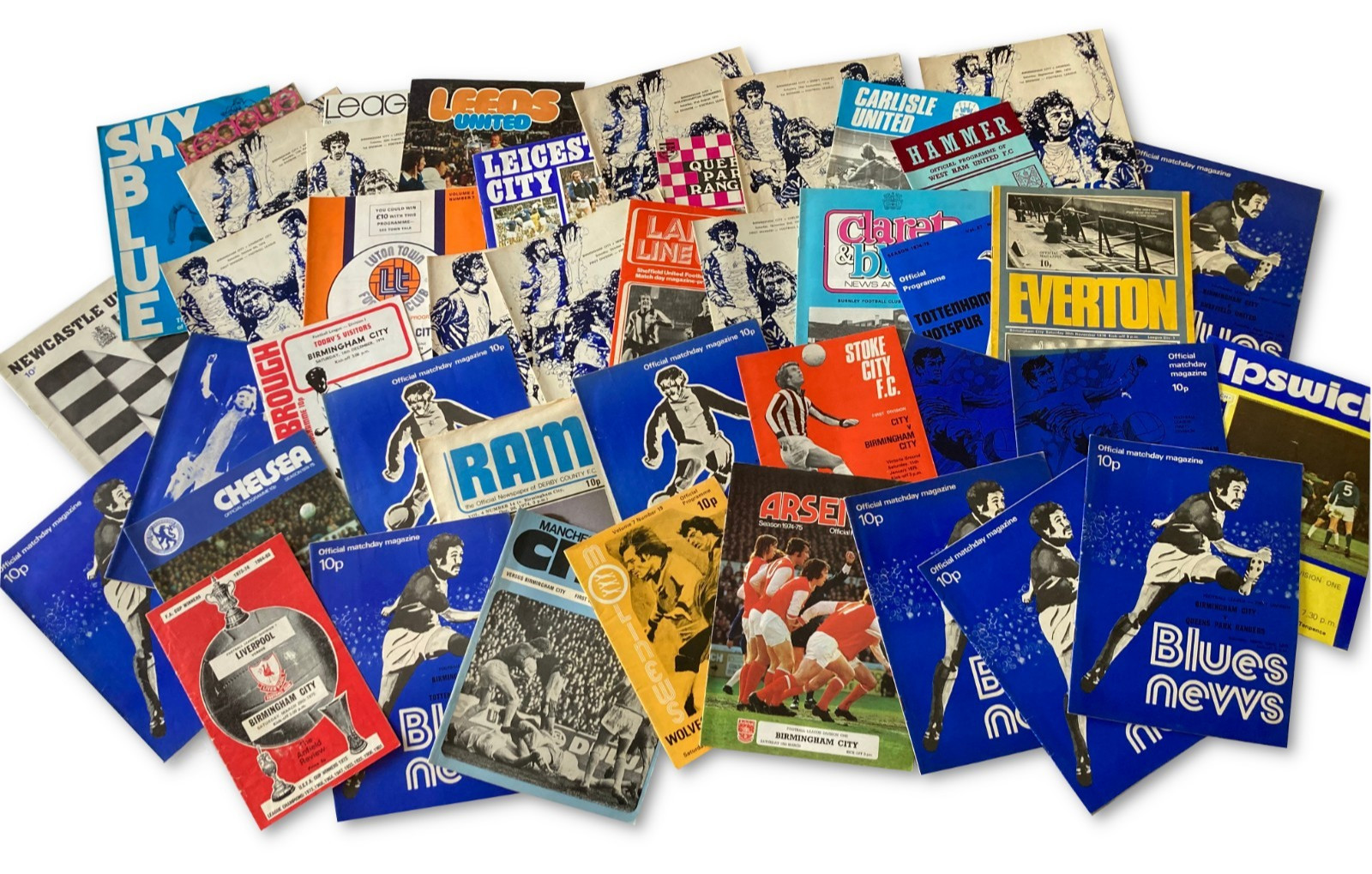 1974/75 BIRMINGHAM CITY 41 x Home & Away LEAGUE COLLECTION_FREE POSTAGE (UK) for sale on Ebay