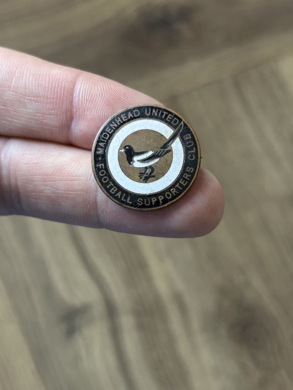 Vintage Maidenhead United Football Supporters Club Enamel Badge for sale on Ebay