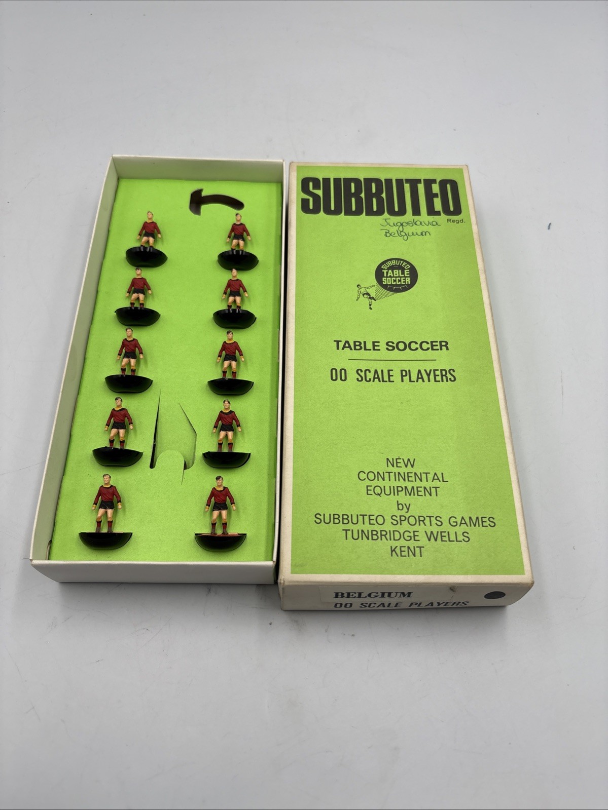Subbuteo Belgium Heavyweight Team Boxed 1970s for sale on Ebay