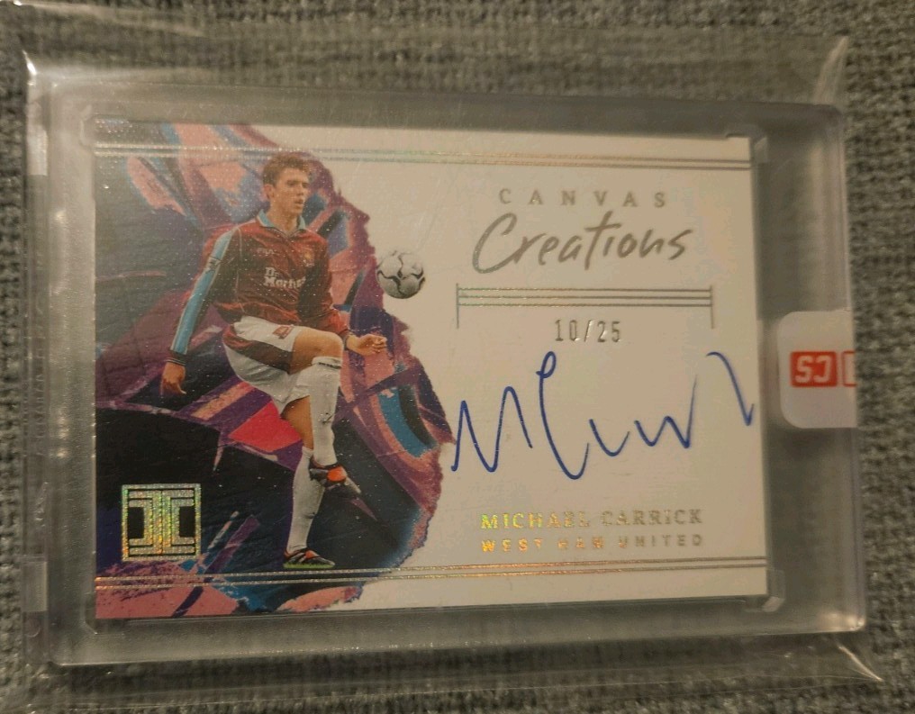 Michael Carrick On Card West Ham Auto /25 for sale on Ebay