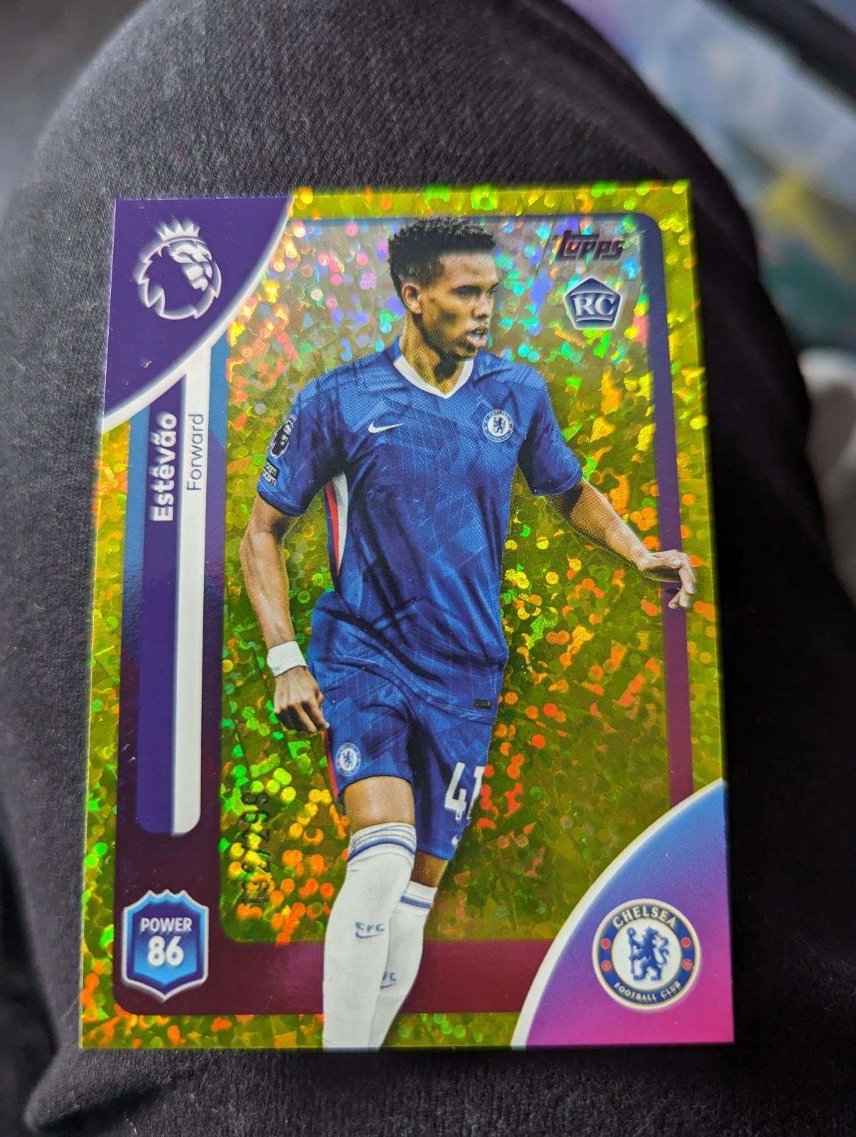 Premier League 2026 Estevao 132/299 Yellow Mini Diamond Card Chelsea Rookie for sale on Ebay